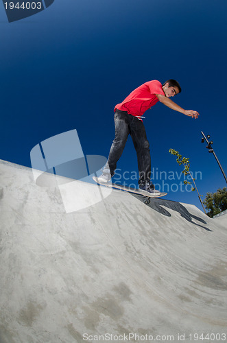 Image of Skateboarder on a curb 