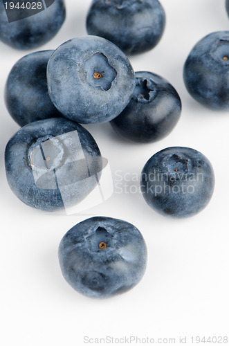 Image of Group of fresh blueberries