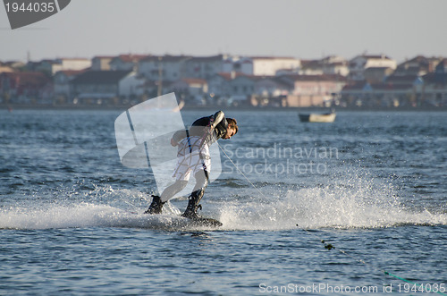 Image of Sergio Lopes during the wakeboard demo