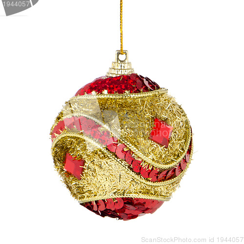 Image of Christmas ball isolated