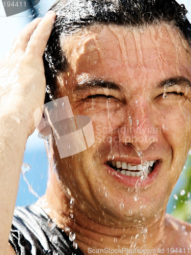 Image of Man in a shower