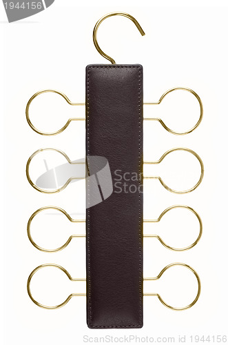 Image of Leather tie hanger