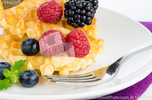 Image of Belgium waffles