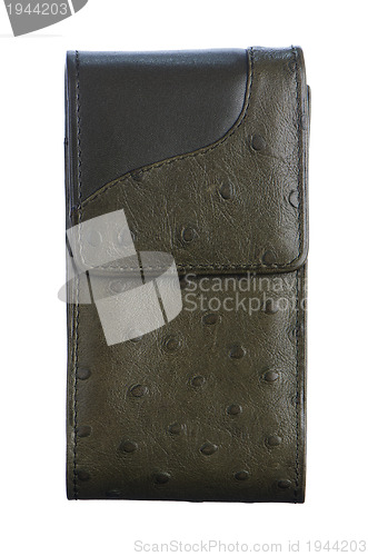 Image of Dark green tisseu purse