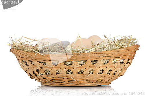 Image of Eggs on a basket 