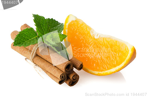 Image of One orange fruit segment 
