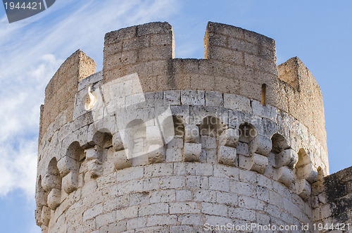 Image of Stone tower of Penafiel Castle, Spain