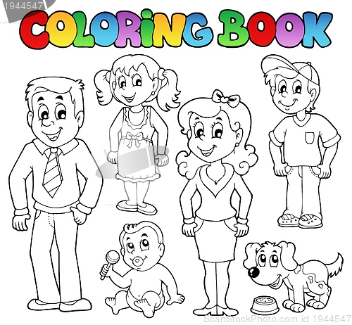 Image of Coloring book family collection 1