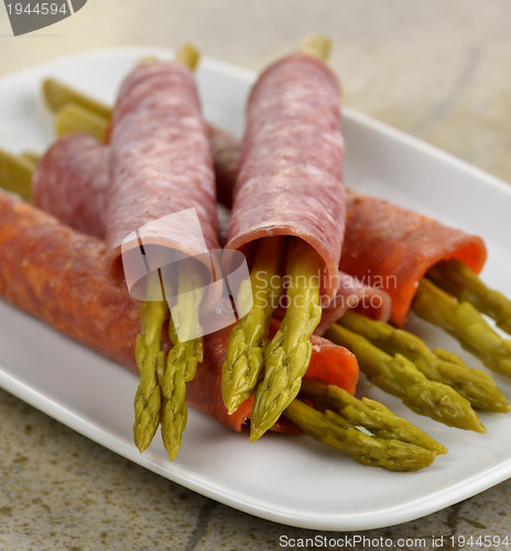 Image of Salami With Asparagus