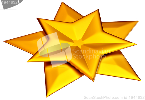 Image of two shiny gold stars