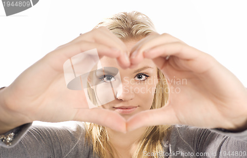 Image of heart shaped hands