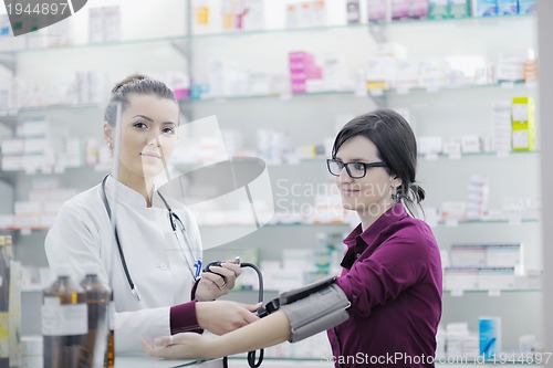 Image of Checking blood pressure and heart rate