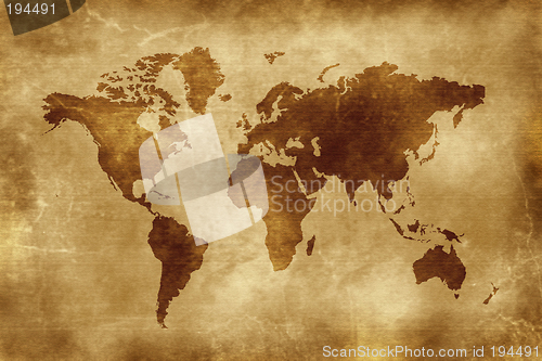 Image of MAP OF THE WORLD