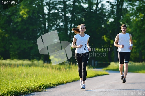 Image of couple jogging