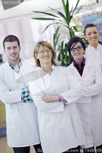 Image of pharmacy drugstore people team