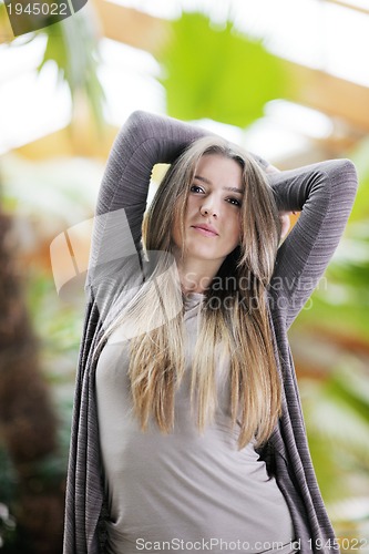 Image of portrait of a beautiful young woman