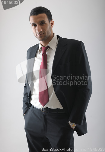 Image of business man isolated over white background