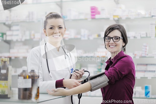 Image of Checking blood pressure and heart rate