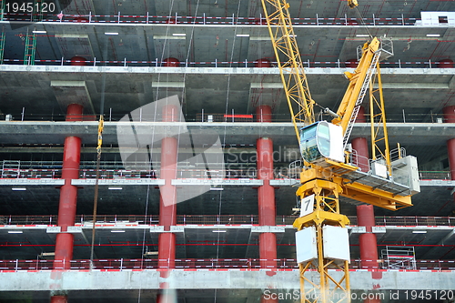 Image of Construction site with crane