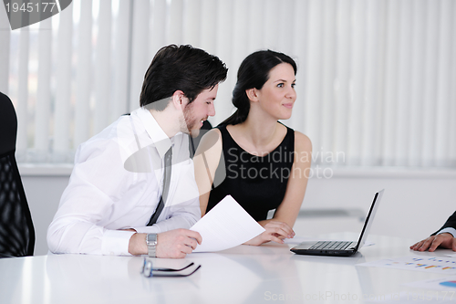 Image of business people in a meeting at office