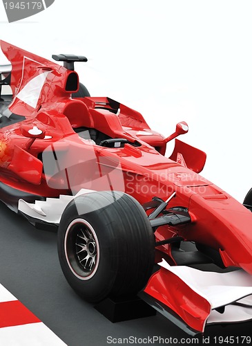 Image of red formel 1 model