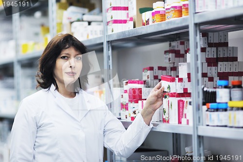 Image of medical factory  supplies storage indoor