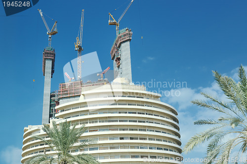 Image of Construction site with crane