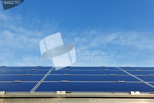 Image of solar panel renewable energy field