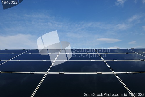 Image of solar panel renewable energy field