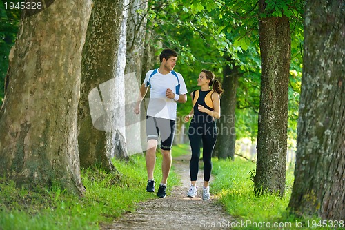 Image of couple jogging