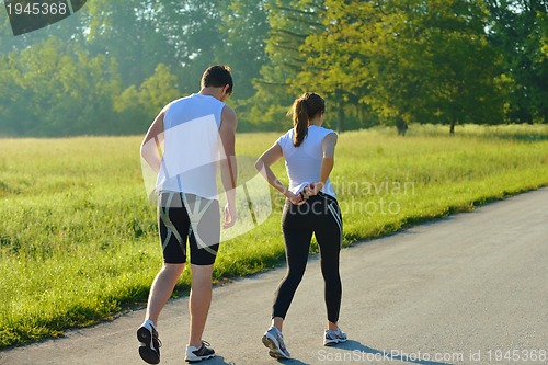 Image of couple jogging