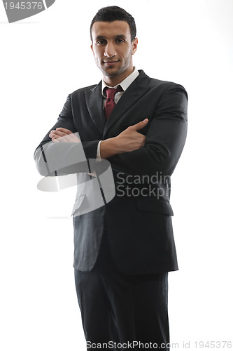 Image of business man isolated over white background