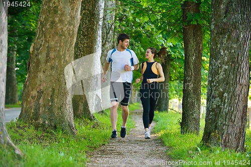 Image of couple jogging