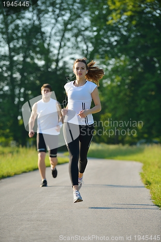 Image of couple jogging