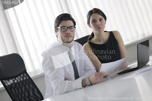 Image of business people in a meeting at office
