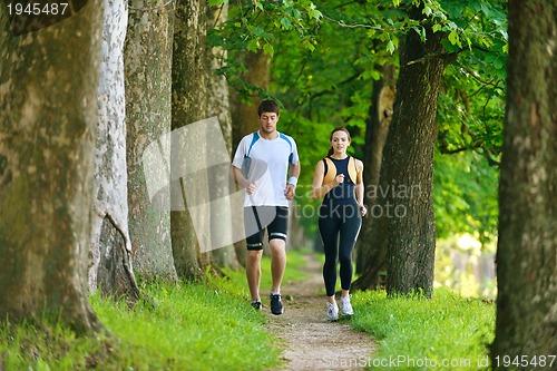 Image of couple jogging