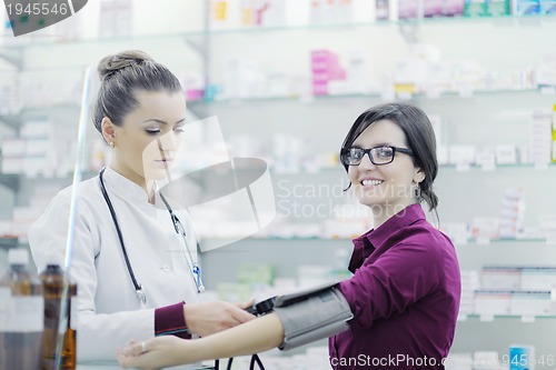 Image of Checking blood pressure and heart rate