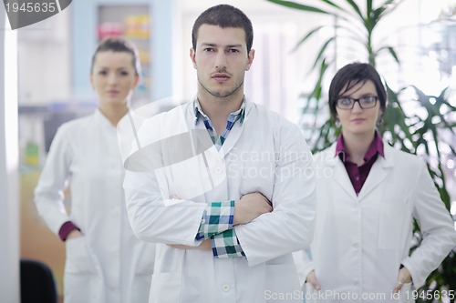 Image of pharmacy drugstore people team