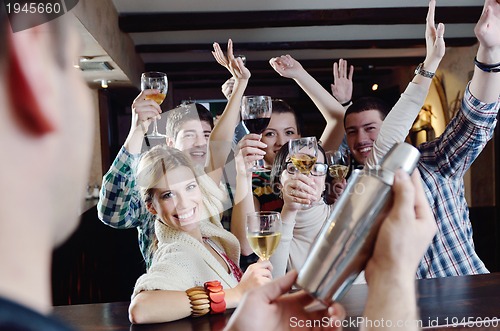 Image of Group of happy young people