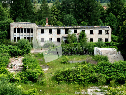 Image of Old abandoned concrete building