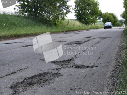 Image of Road cracks and potholes