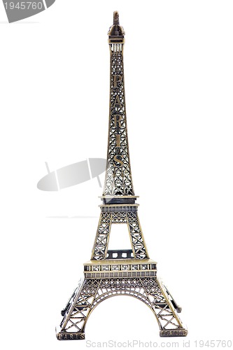 Image of paris eiffel tower model isolated