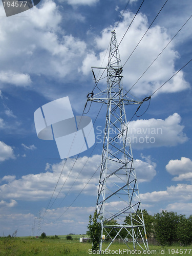 Image of High tension power lines