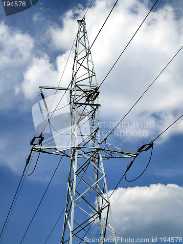 Image of High voltage power pylon