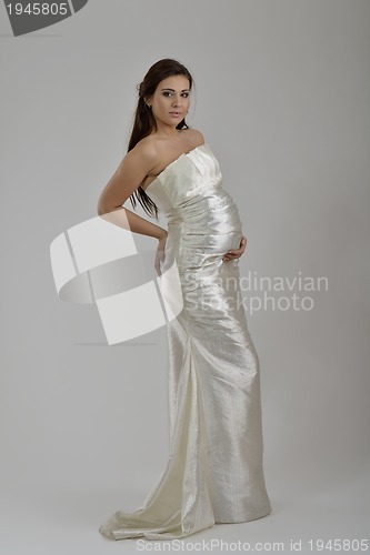 Image of Portrait of a beautiful woman dressed as a bride