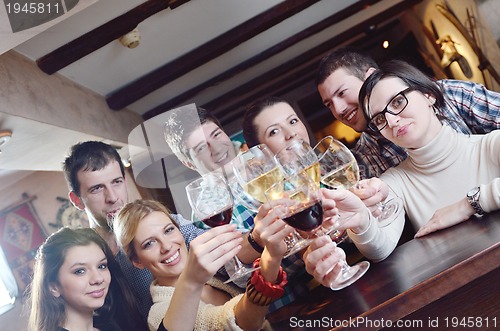 Image of Group of happy young people