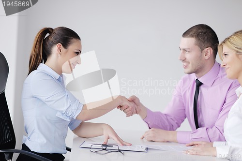 Image of business people group on meeting