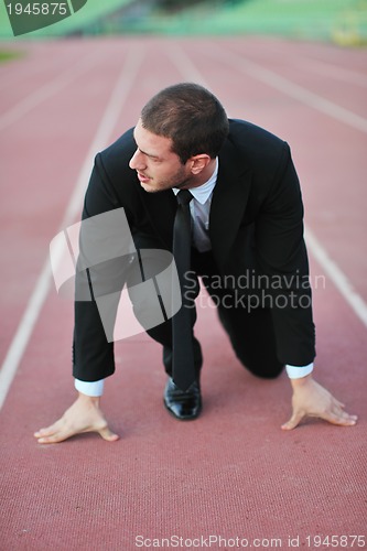 Image of business man in sport