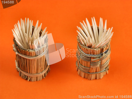 Image of Toothpicks in decorative containers