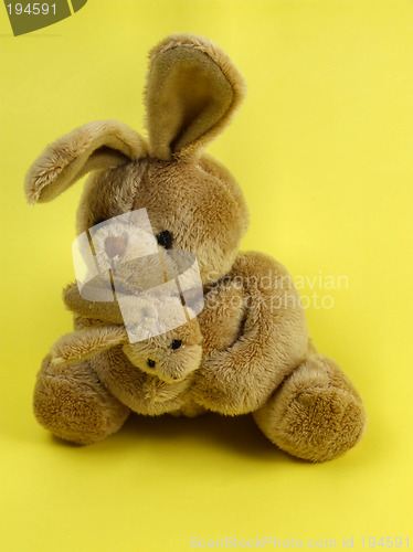 Image of Bunny rabbit cuddly toy